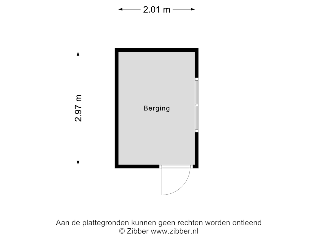 View floorplan of Berging of Dubbelspoor 17