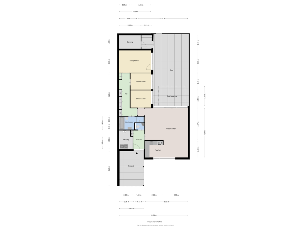 Bekijk plattegrond van Begane grond van Lamoenenhof 18