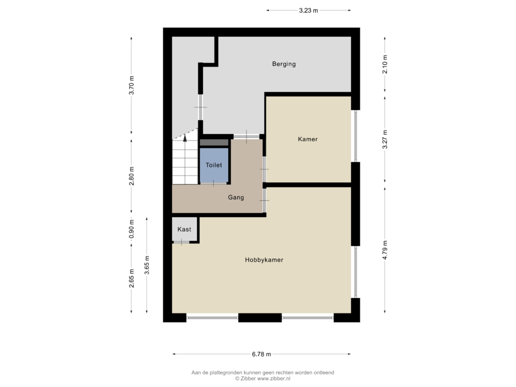 View floorplan of Kelder of Keizerlibel 5