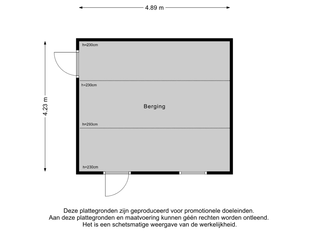 Bekijk plattegrond van Berging van Nachtegaallaan 19