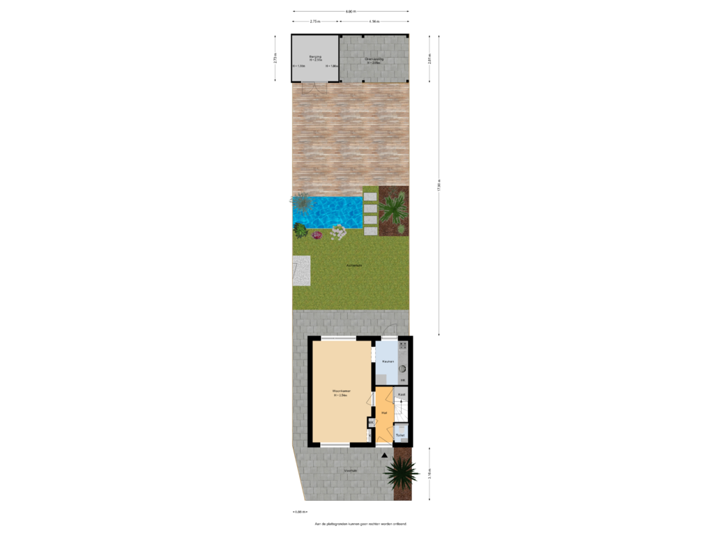 Bekijk plattegrond van Situatie van Overhandstraat 18