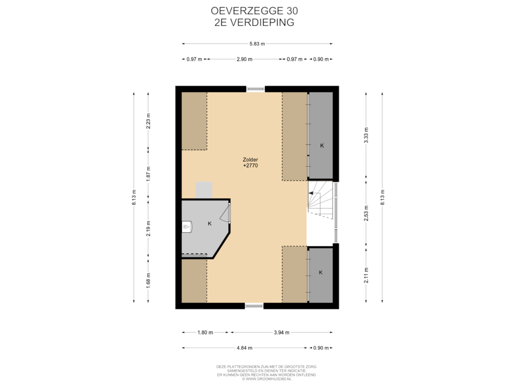 Bekijk plattegrond van 2E Verdieping van Oeverzegge 30