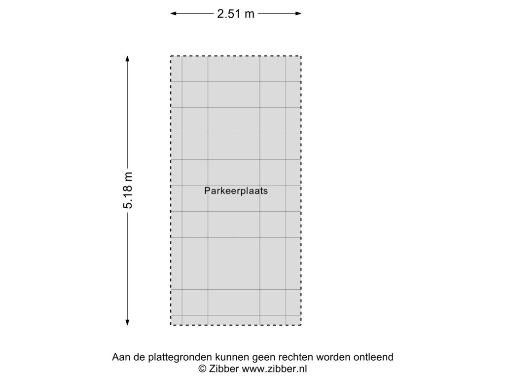 View floorplan of Parkeerplaats of Radarweg 274