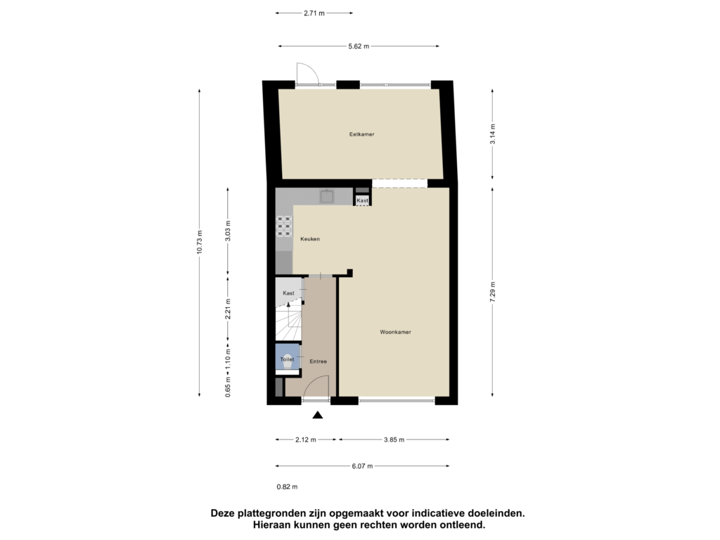 Bekijk plattegrond van Begane Grond van Goudsbloemstraat 22