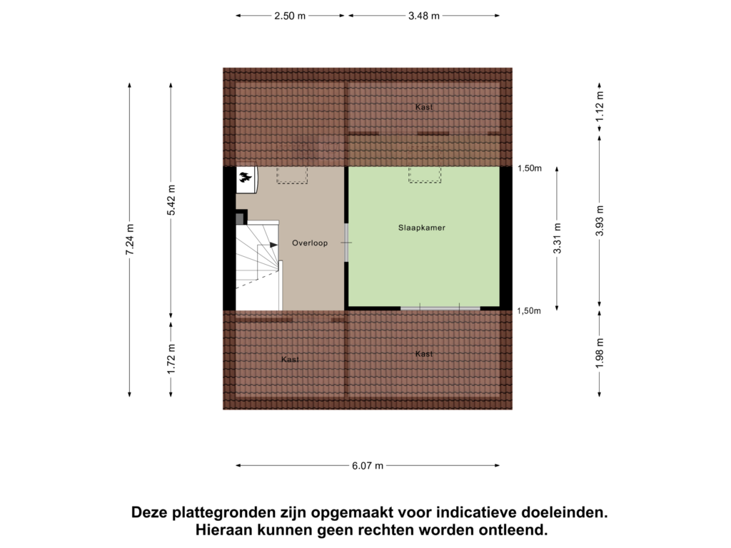 Bekijk plattegrond van Tweede Verdieping van Goudsbloemstraat 22