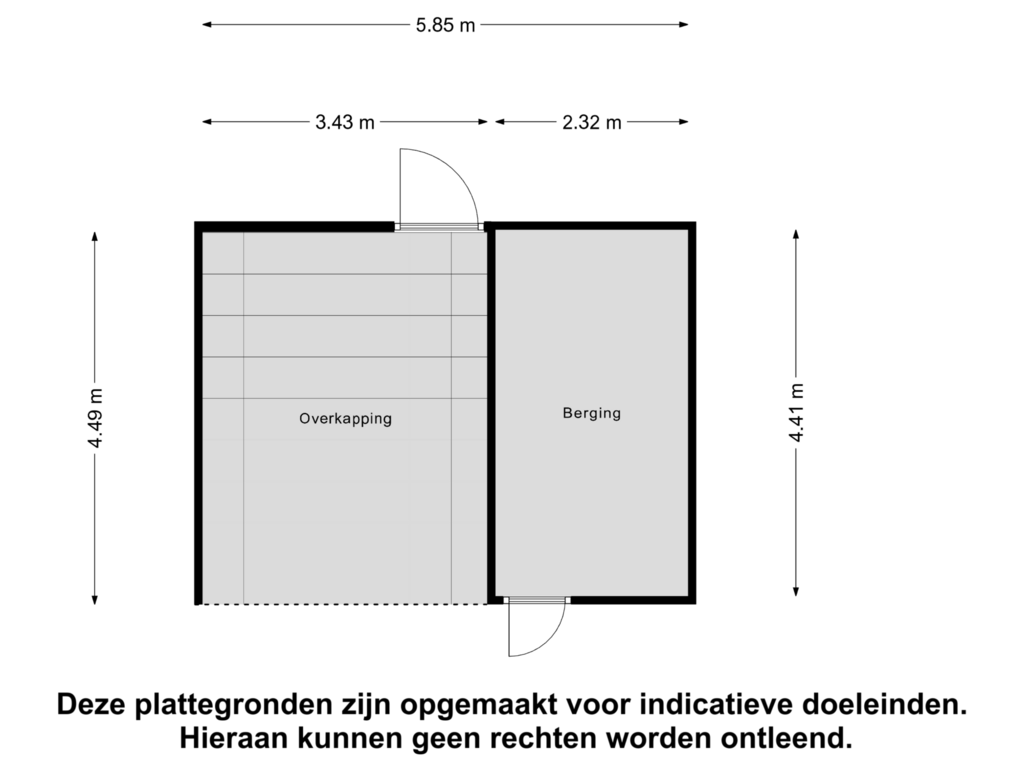 Bekijk plattegrond van Berging van Goudsbloemstraat 22