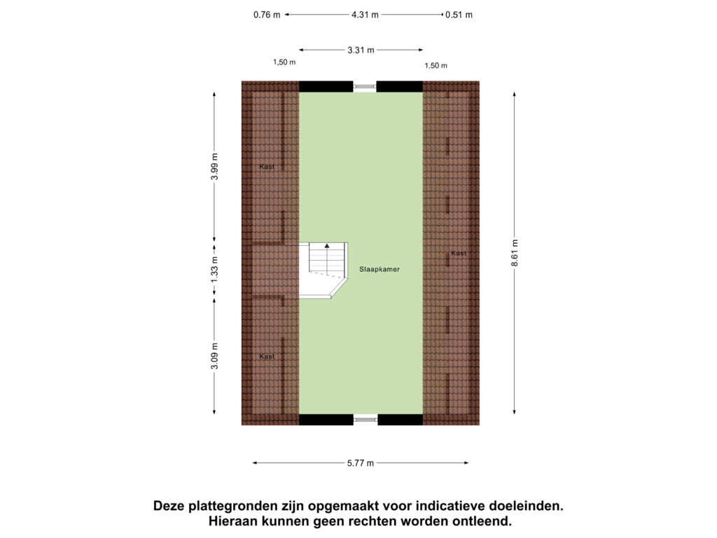 View floorplan of Tweede Verdieping of Smelleken 8