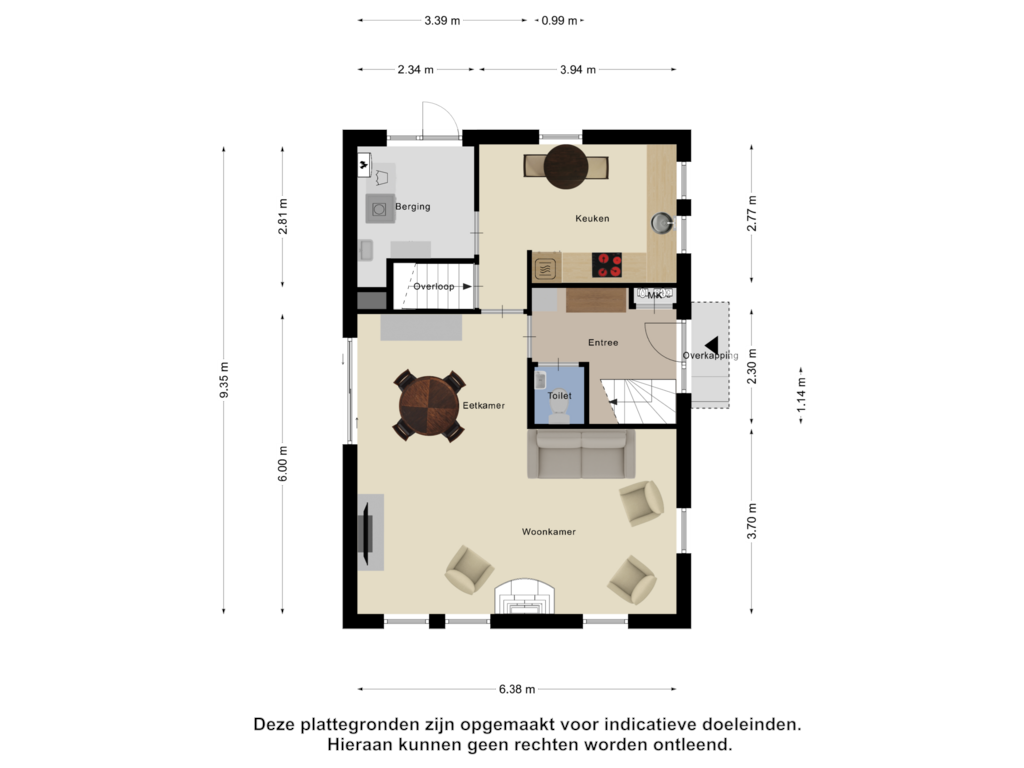 Bekijk plattegrond van Begane Grond van Sleedoornweg 94