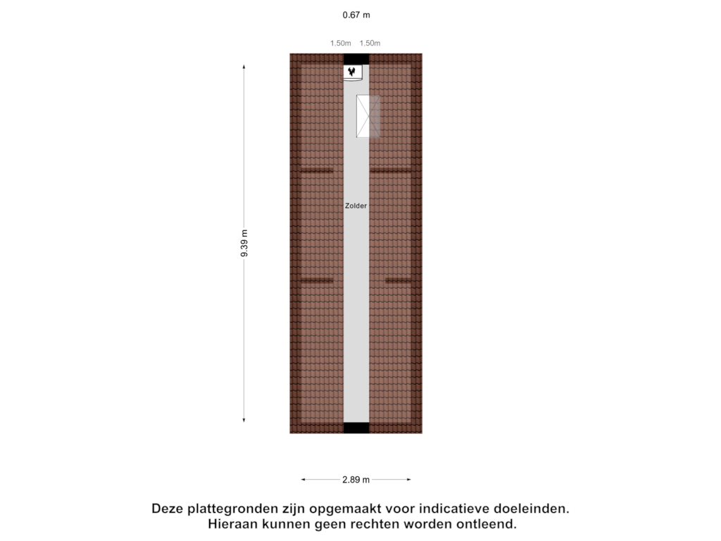 Bekijk plattegrond van Zolder van Sleedoornweg 94