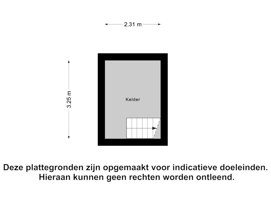 Bekijk plattegrond van Kelder van Sleedoornweg 94