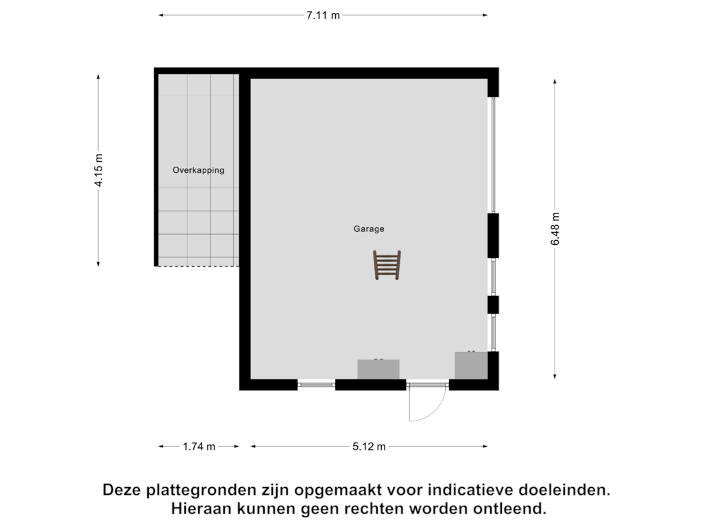 Bekijk plattegrond van Garage van Sleedoornweg 94