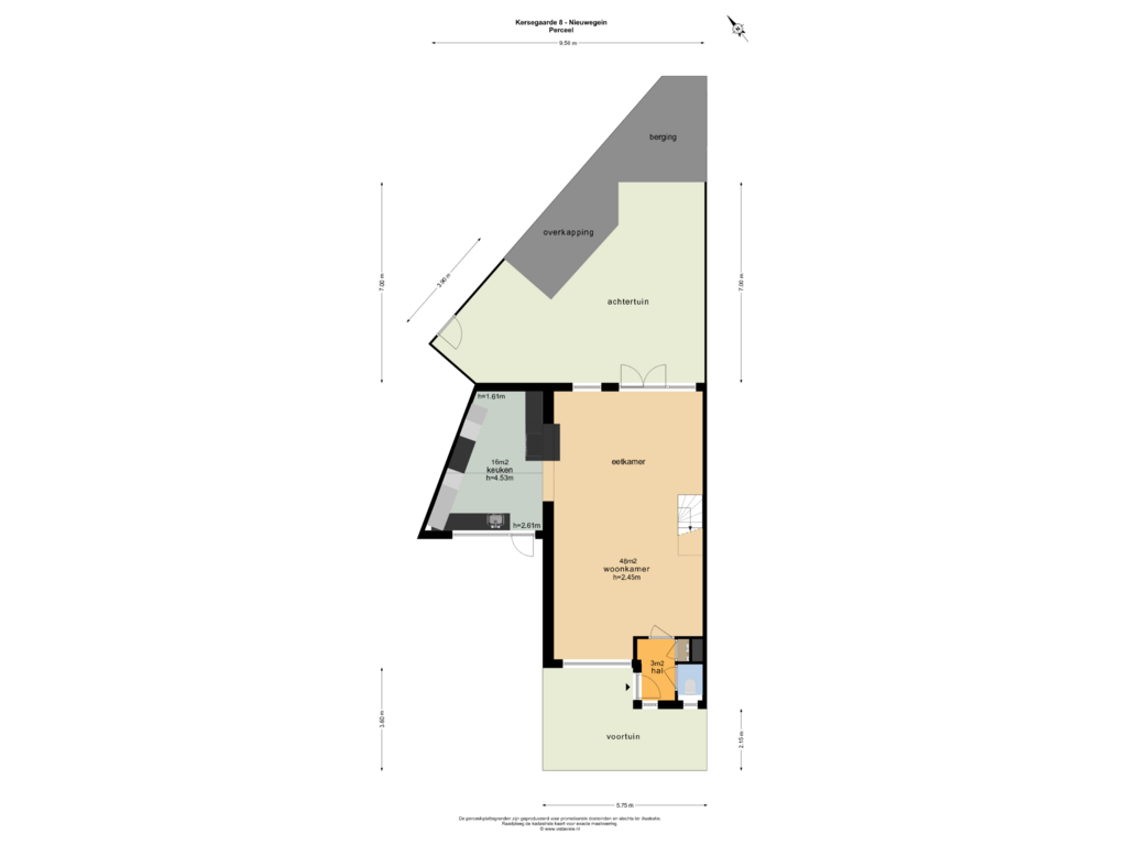 Bekijk plattegrond van PERCEEL van Kersegaarde 8