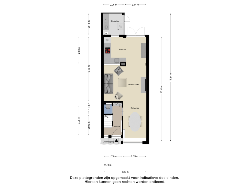 Bekijk plattegrond van Begane Grond van Rozenlaan 39