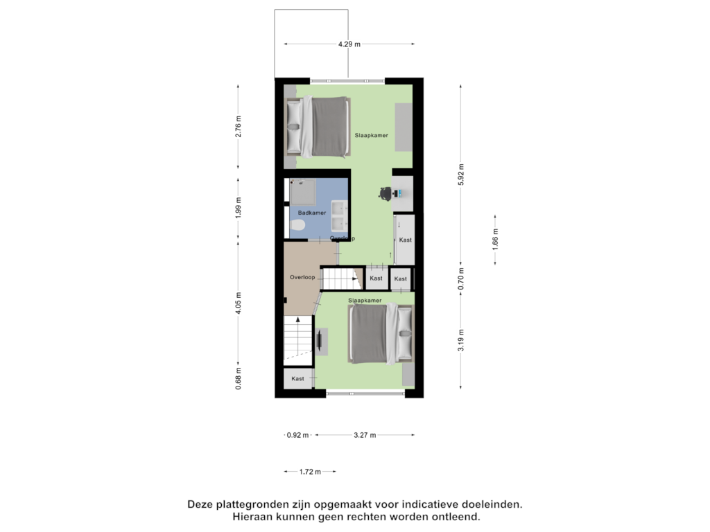 Bekijk plattegrond van Eerste Verdieping van Rozenlaan 39