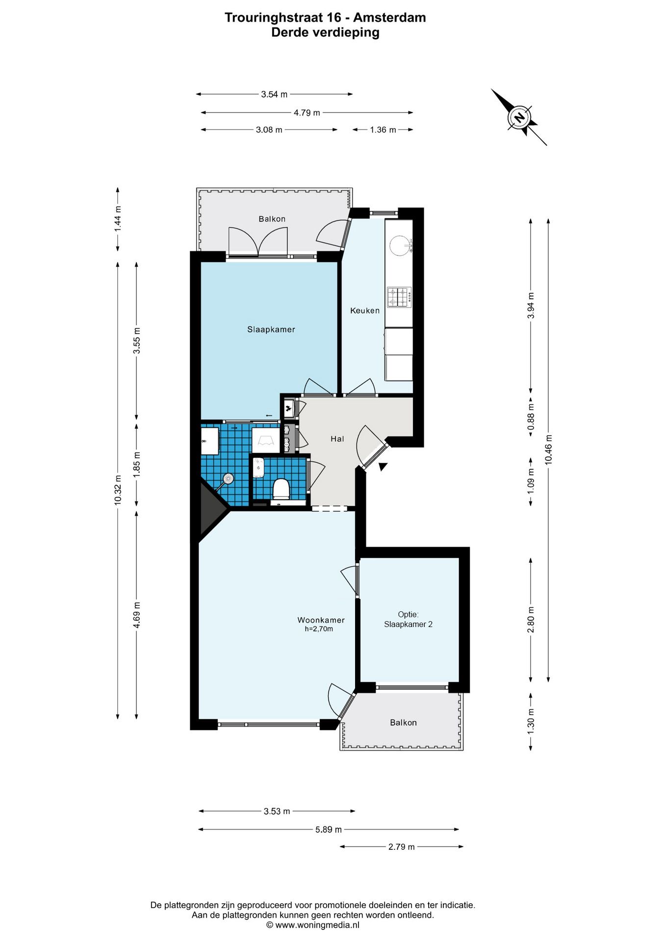 Foto 4 van Trouringhstraat 16-3