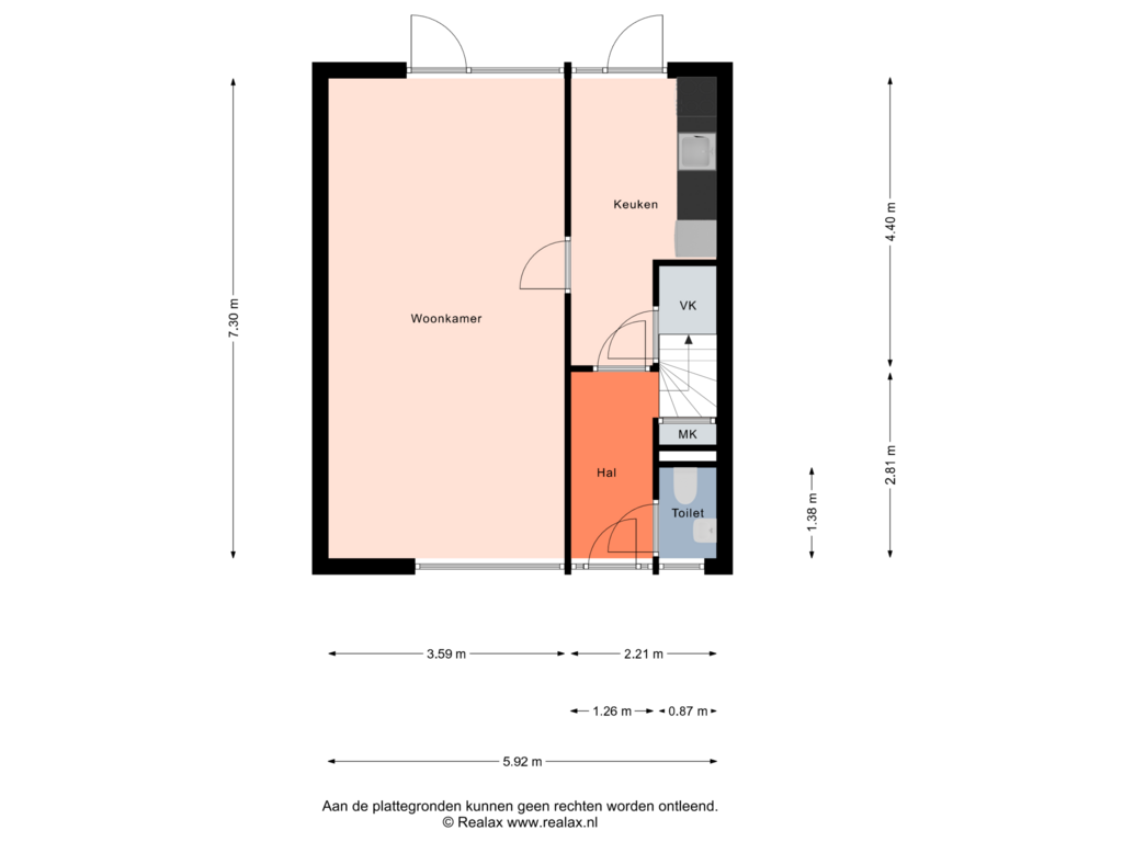 Bekijk plattegrond van Begane grond van Malvert 2703