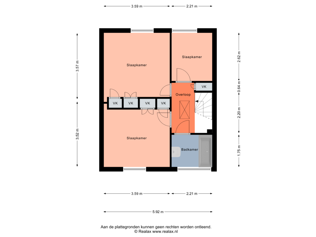 Bekijk plattegrond van Verdieping 1 van Malvert 2703