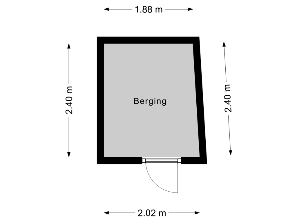 Bekijk plattegrond van Berging van Ankersmidplein 55