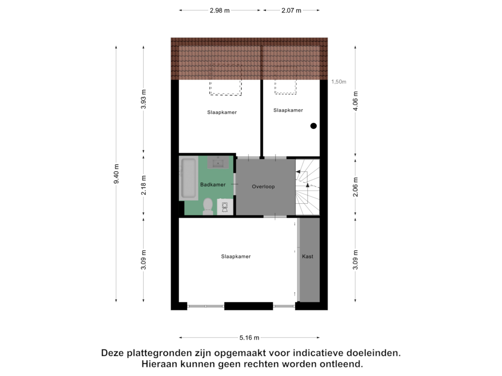 Bekijk plattegrond van Eerste Verdieping van Bredaweg 25