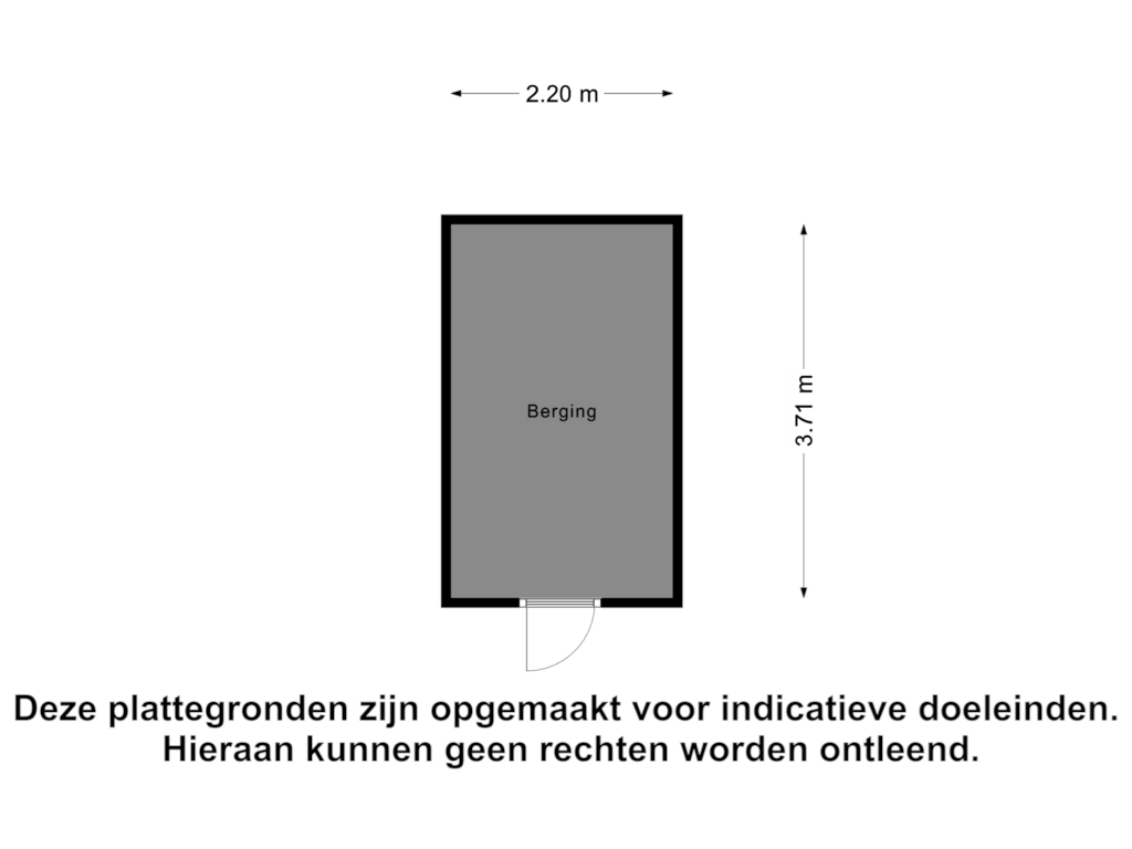 Bekijk plattegrond van Berging van Bredaweg 25