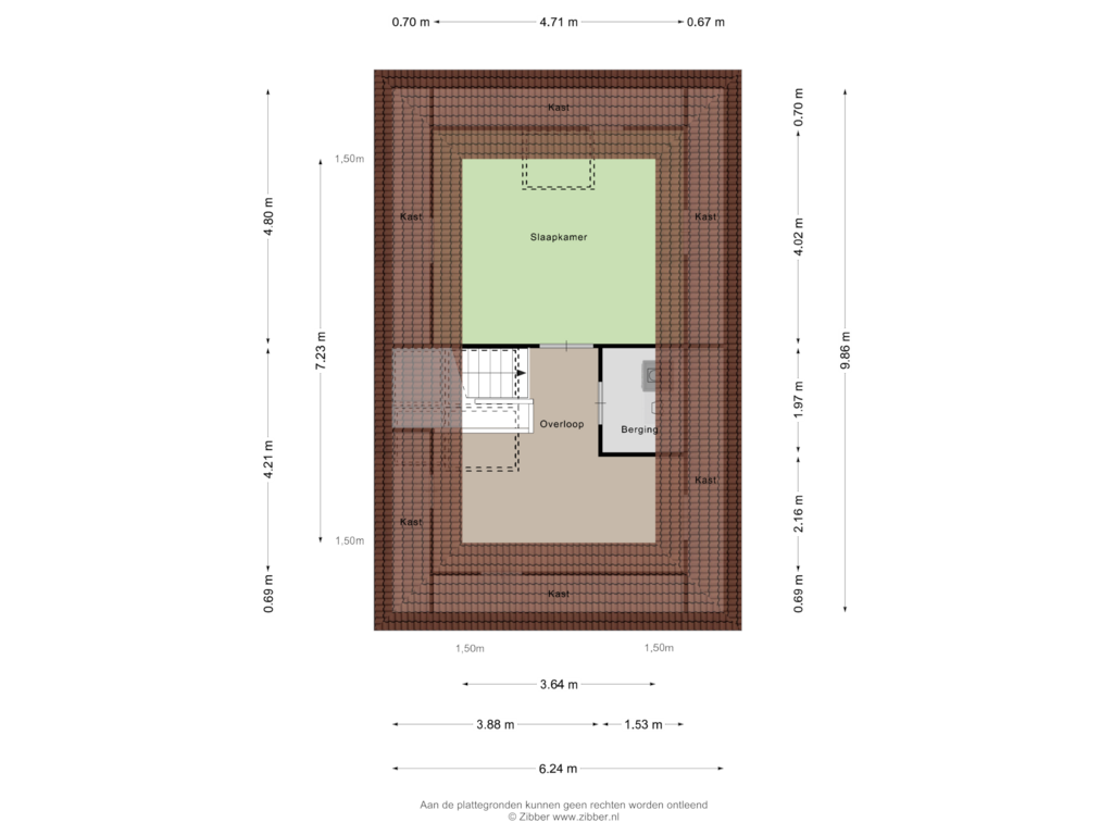 Bekijk plattegrond van Tweede Verdieping van Leeuwerik 29