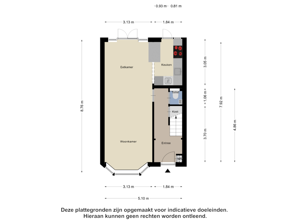 Bekijk plattegrond van Begane Grond van Kanariestraat 5