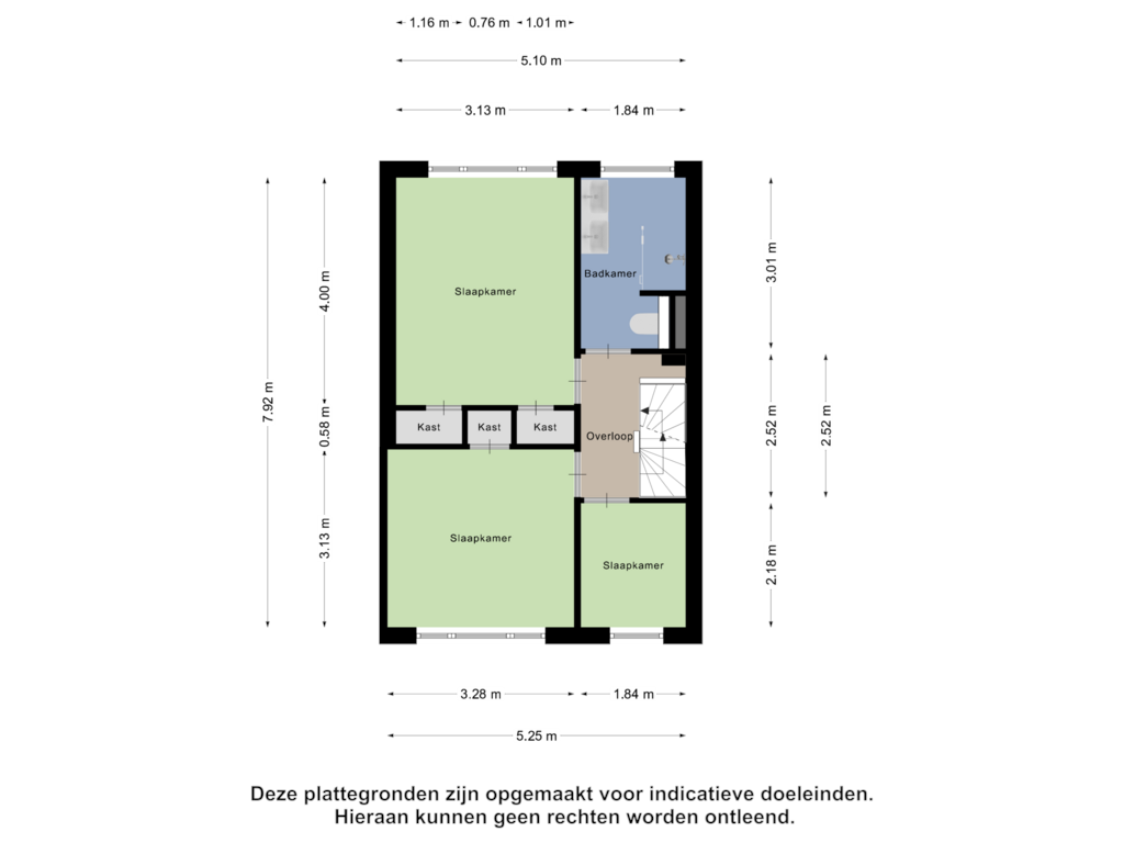 Bekijk plattegrond van Eerste Verdieping van Kanariestraat 5