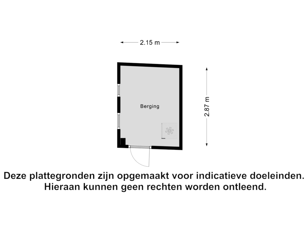 Bekijk plattegrond van Berging van Kanariestraat 5