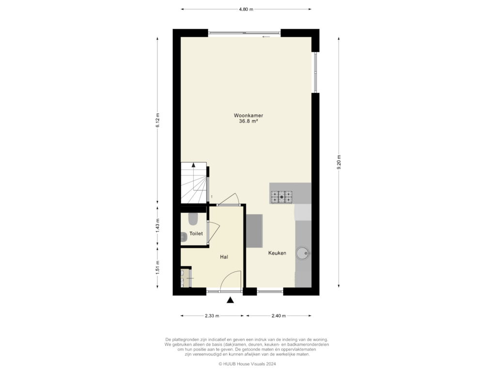 Bekijk plattegrond van Begane Grond van Lokistraat 11