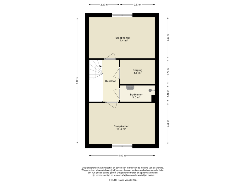 Bekijk plattegrond van 2e Verdieping van Lokistraat 11