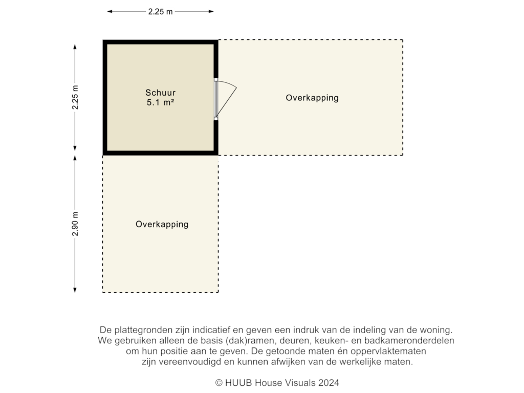 Bekijk plattegrond van Schuur/Overkapping van Lokistraat 11