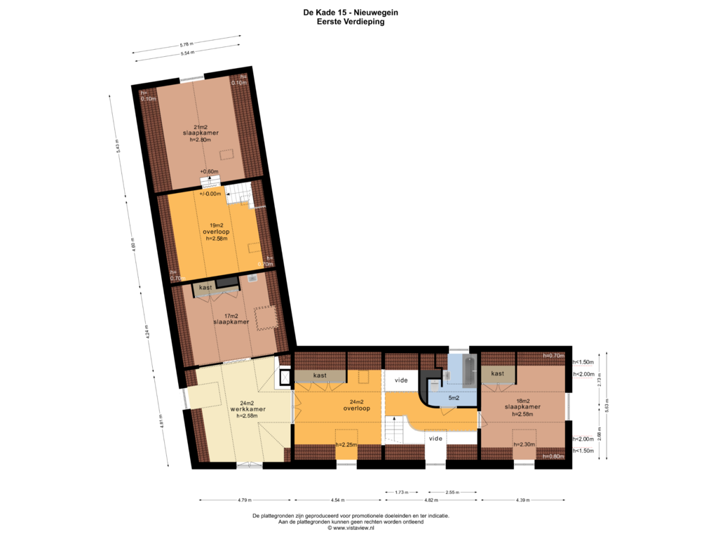 Bekijk plattegrond van EERSTE VERDIEPING van De Kade 15