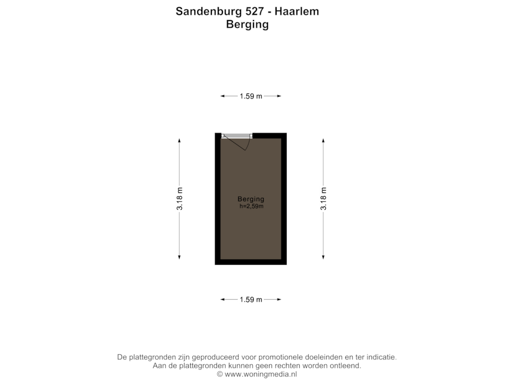 Bekijk plattegrond van Berging van Sandenburg 527