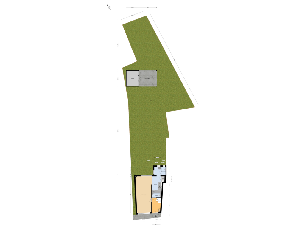 Bekijk plattegrond van Begane grond tuin van Langestraat 8