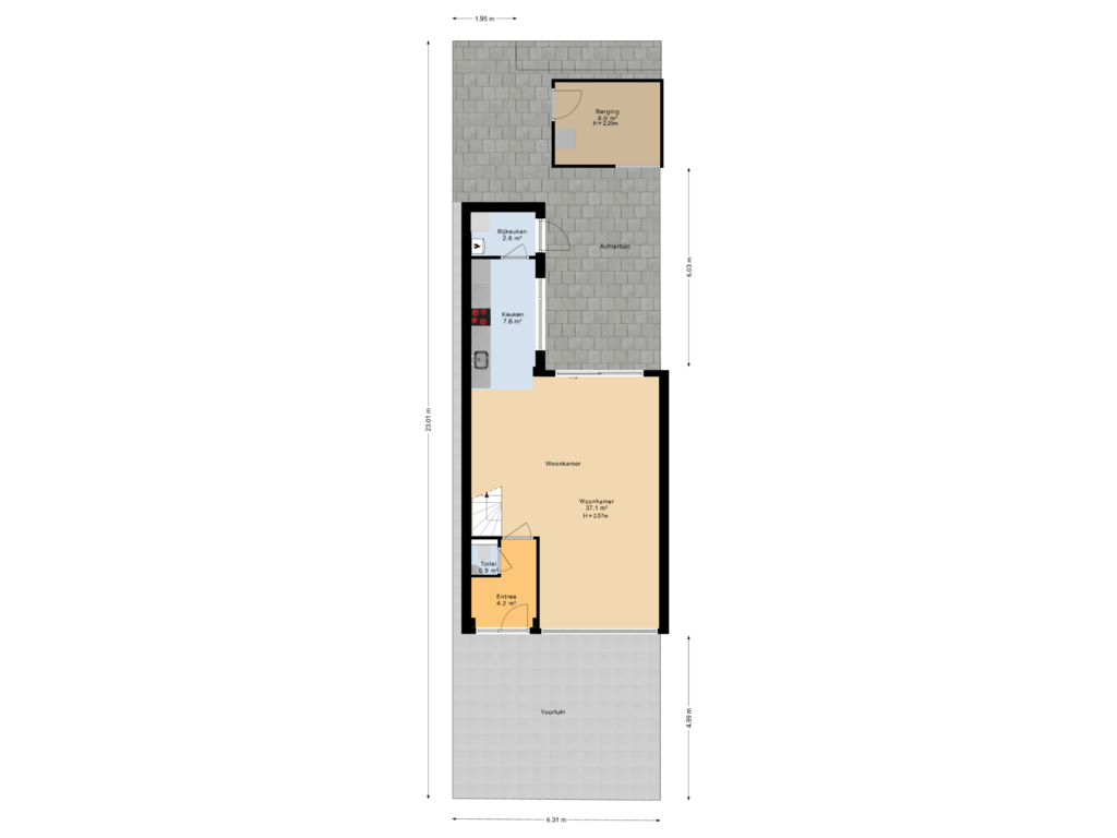 Bekijk plattegrond van Situatie van Bordineweg 49