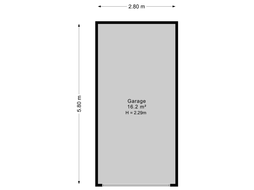 Bekijk plattegrond van Garage van Bordineweg 49