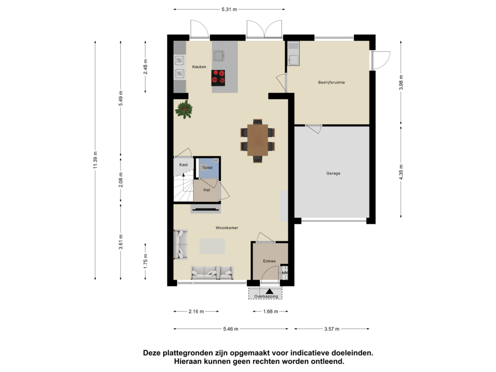 View floorplan of Begane Grond of Leuskenhei 2