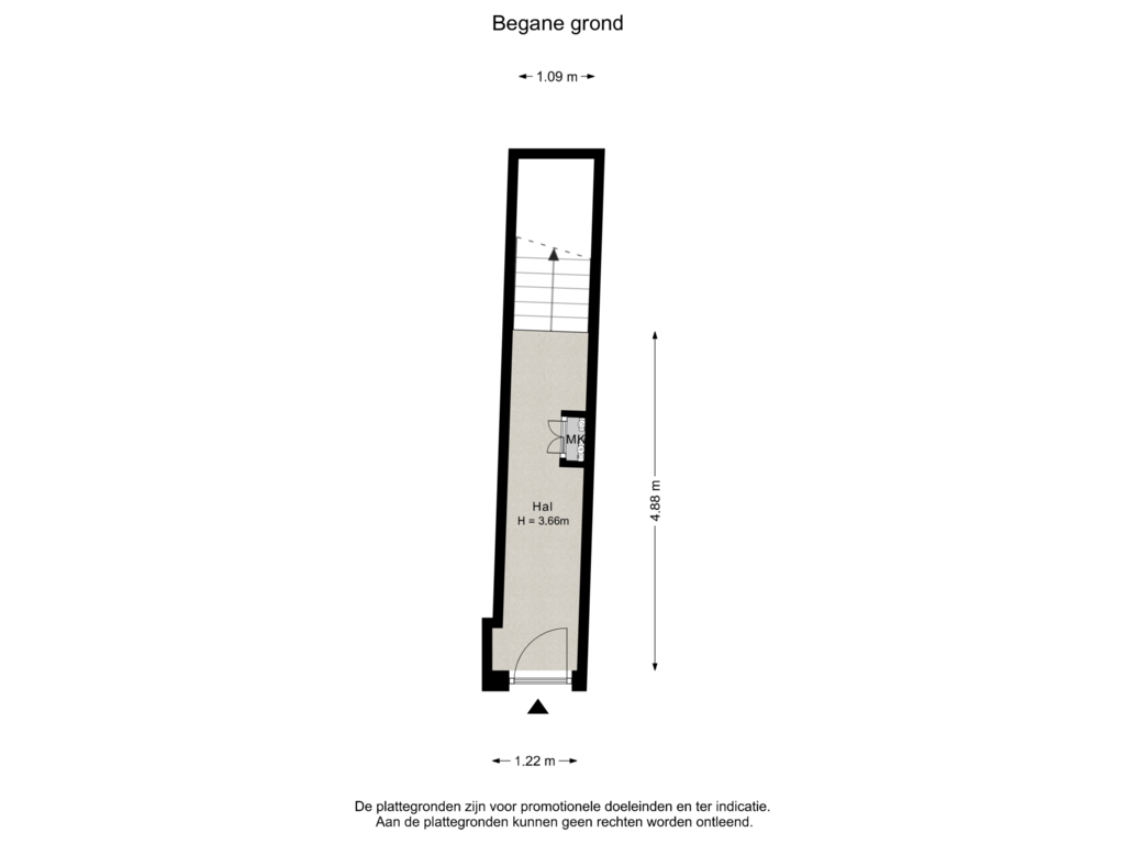 View floorplan of Begane grond of Hertogstraat 25