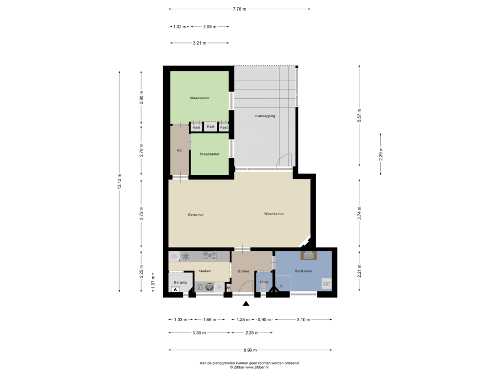 View floorplan of Begane Grond of Frans Halsstraat 57