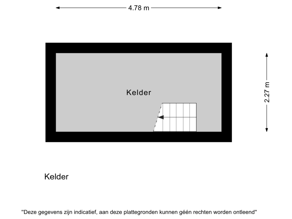 Bekijk plattegrond van Kelder van Bovenweg 112