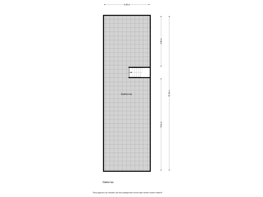 Bekijk plattegrond van Dakterras van Bovenweg 112