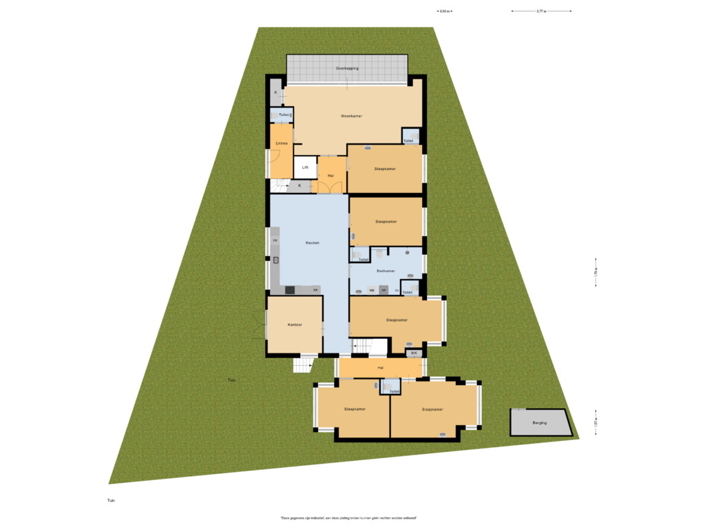 Bekijk plattegrond van Tuin van Bovenweg 112