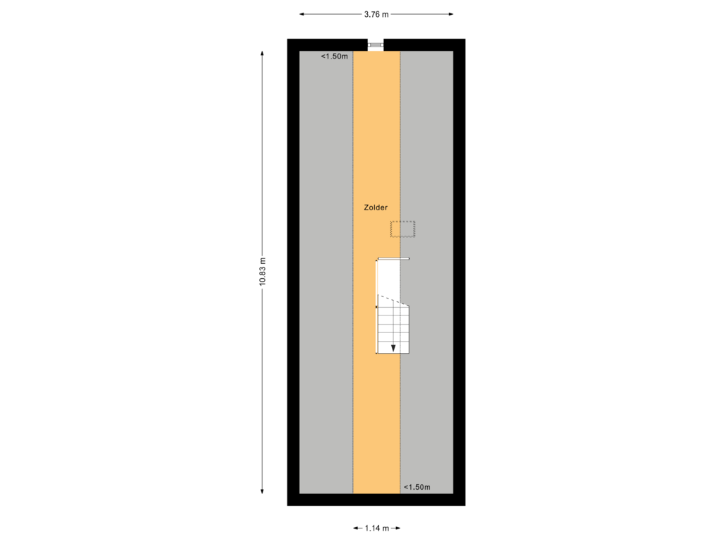 Bekijk plattegrond van Tweede Verdieping van Schultambt 6