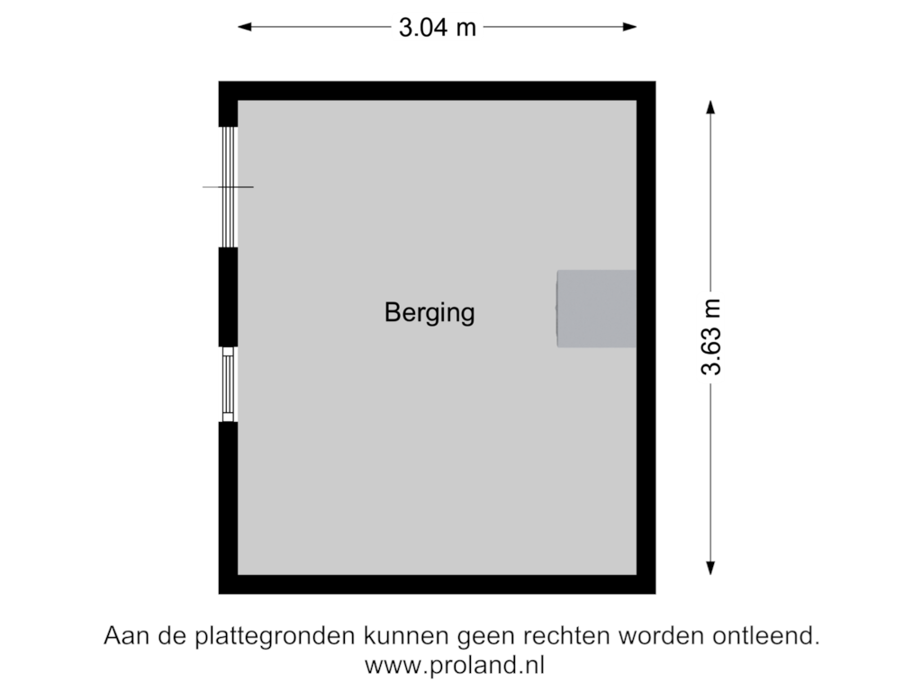 Bekijk plattegrond van Berging van Frederik Hendriklaan 32