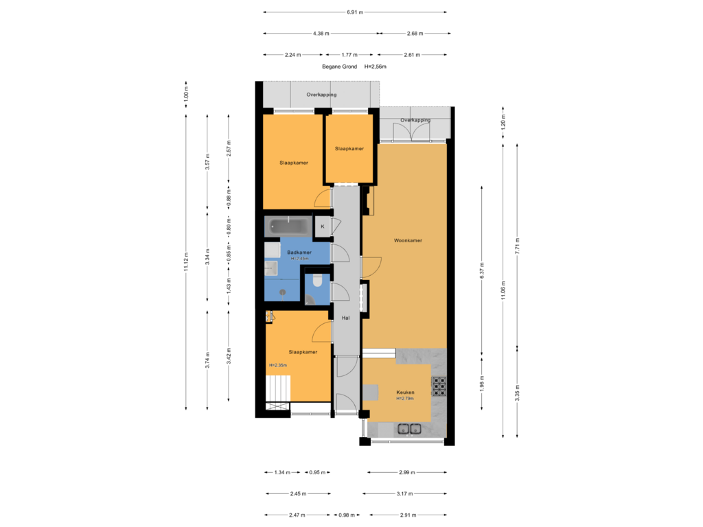 Bekijk plattegrond van Begane Grond van Kokosnootstraat 39