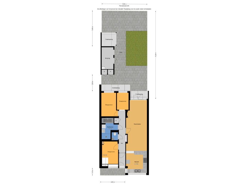 Bekijk plattegrond van Perceeloverzicht van Kokosnootstraat 39