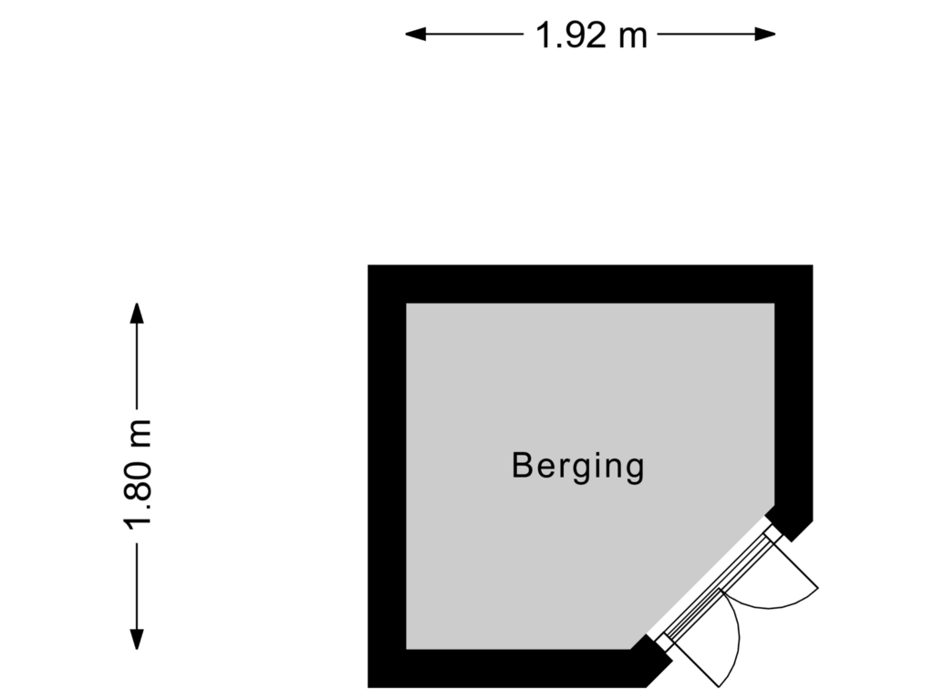 Bekijk plattegrond van Berging van P.C. Bothstraat 40