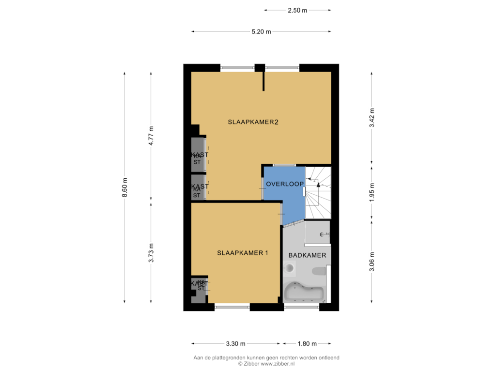 Bekijk plattegrond van Eerste Verdieping van Roskamp 10