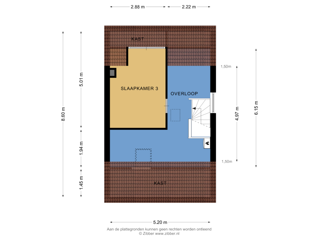 Bekijk plattegrond van Tweede verdieping van Roskamp 10