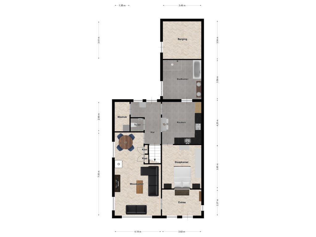 Bekijk plattegrond van Begane grond van Scholthuizen 23